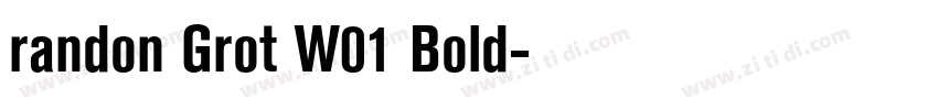 randon Grot W01 Bold字体转换